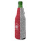Snowflakes Zipper Bottle Cooler - ANGLE (bottle)