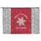 Snowflakes Zipper Pouch - Large - 12.5"x8.5" (Personalized)