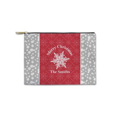 Snowflakes Zipper Pouch - Small - 8.5"x6" (Personalized)