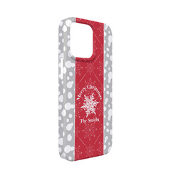 Snowflakes iPhone Case - Plastic - iPhone 13 Mini (Personalized)