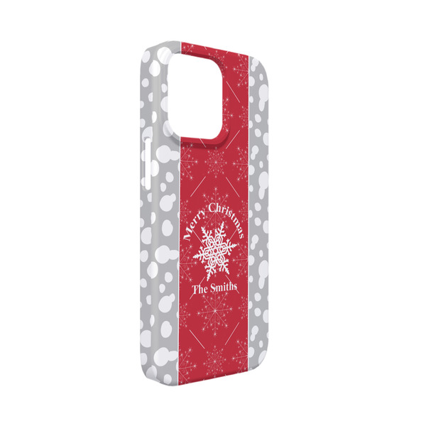 Custom Snowflakes iPhone Case - Plastic - iPhone 13 Mini (Personalized)