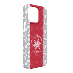 Snowflakes iPhone Case - Plastic - iPhone 13 Pro Max (Personalized)