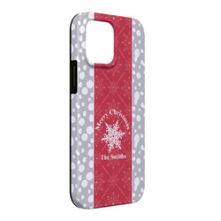 Snowflakes iPhone Case - Rubber Lined - iPhone 13 Pro Max (Personalized)