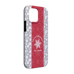 Snowflakes iPhone Case - Rubber Lined - iPhone 13 (Personalized)