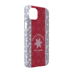 Snowflakes iPhone Case - Plastic - iPhone 14 (Personalized)