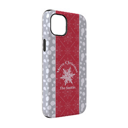 Snowflakes iPhone Case - Rubber Lined - iPhone 14 (Personalized)