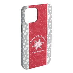 Snowflakes iPhone Case - Plastic - iPhone 15 Plus (Personalized)