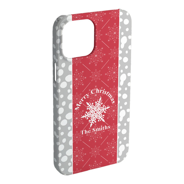 Custom Snowflakes iPhone Case - Plastic - iPhone 15 Plus (Personalized)