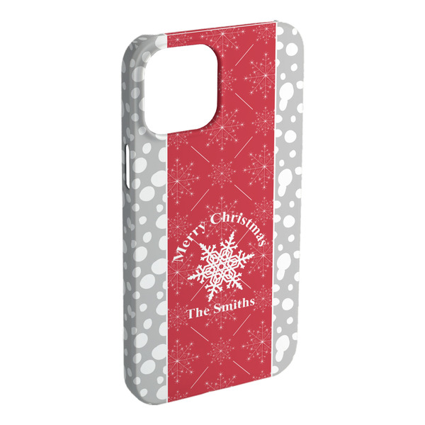 Custom Snowflakes iPhone Case - Plastic (Personalized)