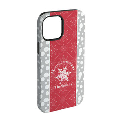 Snowflakes iPhone Case - Rubber Lined - iPhone 15 Pro (Personalized)