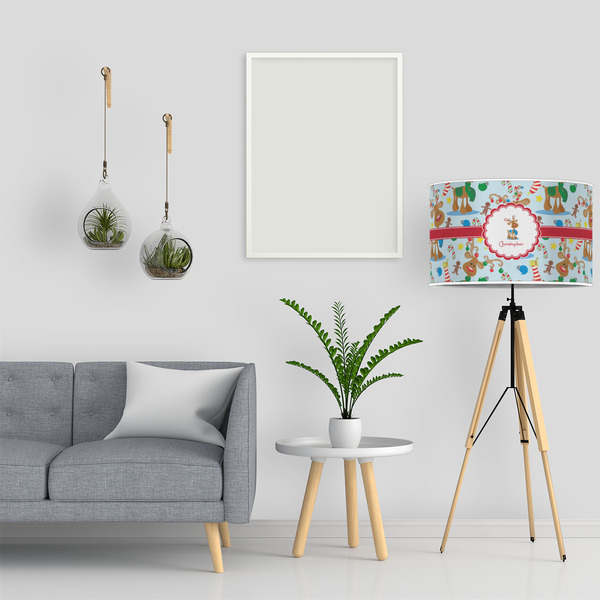 Reindeer 12" Drum Lampshade - LIFESTYLE