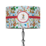 Reindeer 12" Drum Lamp Shade - Fabric (Personalized)