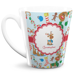 Reindeer 12 Oz Latte Mug (Personalized)
