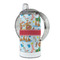 Reindeer 12 oz Stainless Steel Sippy Cups - FULL (back angle)
