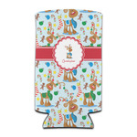 Reindeer Can Cooler (tall 12 oz) (Personalized)