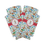 Reindeer Can Cooler (tall 12 oz) - Set of 4 (Personalized)