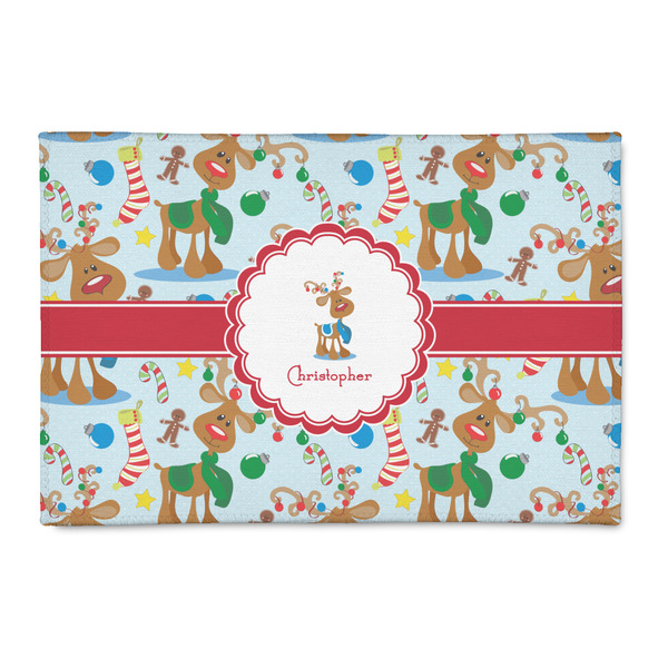 Custom Reindeer 2' x 3' Indoor Area Rug (Personalized)