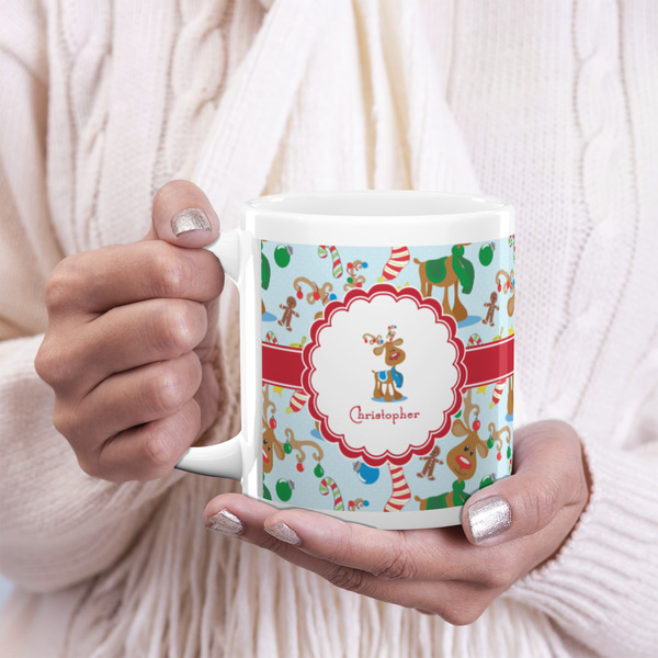 Reindeer 20oz Coffee Mug - LIFESTYLE