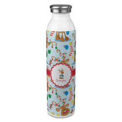 Reindeer 20oz Stainless Steel Water Bottle - Full Print (Personalized)
