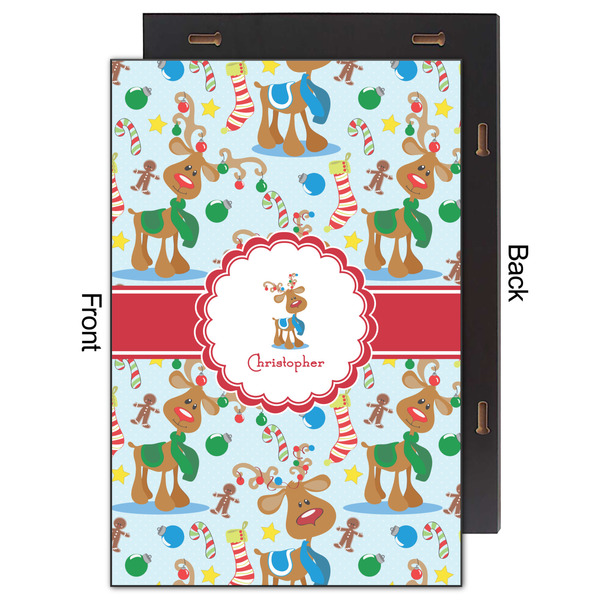 Reindeer 20x30 Wood Print - Front & Back View
