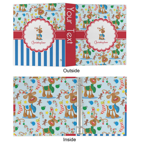 Reindeer 3 Ring Binders - Full Wrap - 1" - APPROVAL