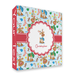 Reindeer 3 Ring Binder - Full Wrap (Personalized)