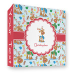 Reindeer 3 Ring Binder - Full Wrap - 3" (Personalized)