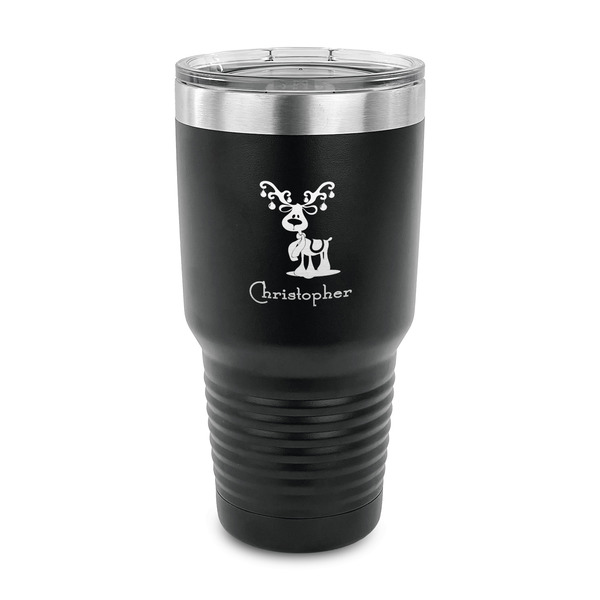 Custom Reindeer 30 oz Stainless Steel Tumbler (Personalized)