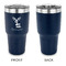 Reindeer 30 oz Stainless Steel Ringneck Tumblers - Navy - Single Sided - APPROVAL