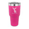 Reindeer 30 oz Stainless Steel Tumbler - Pink - Single Sided (Personalized)