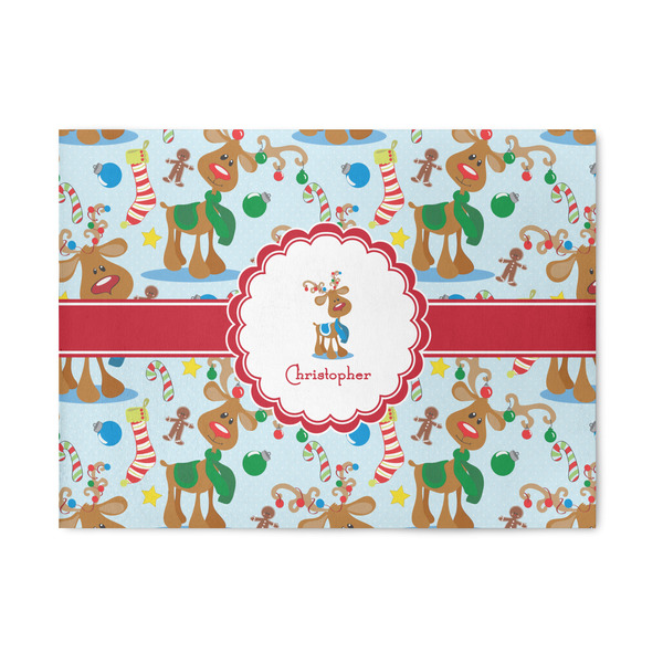 Custom Reindeer 5' x 7' Patio Rug (Personalized)
