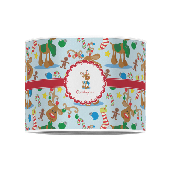 Reindeer 8" Drum Lampshade - FRONT (Poly Film)