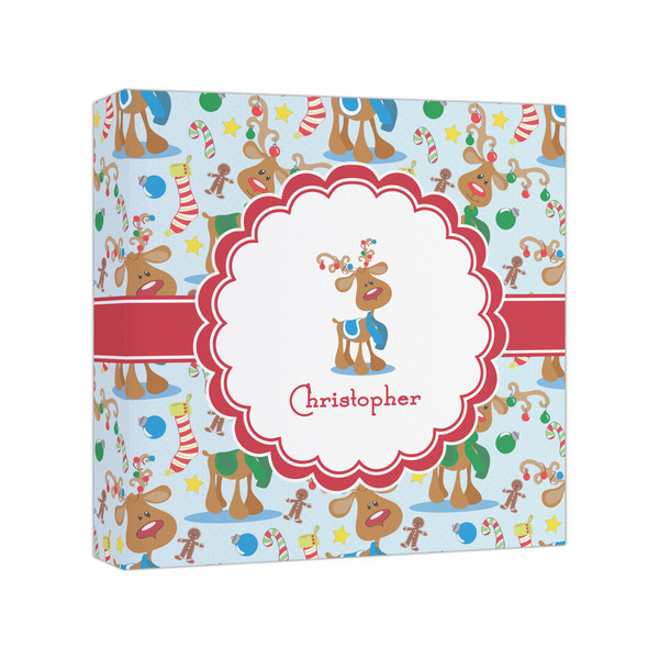 Custom Reindeer Canvas Print - 8x8 (Personalized)