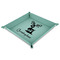 Reindeer 9" x 9" Teal Leatherette Snap Up Tray - MAIN