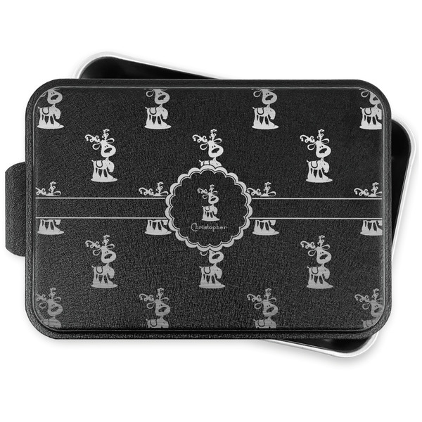 Custom Reindeer Aluminum Baking Pan with Lid (Personalized)