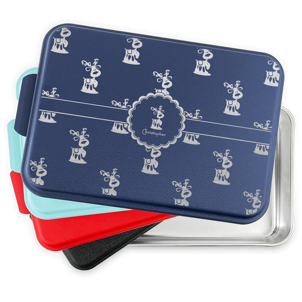 Reindeer Aluminum Cake Pan with Lid - PARENT/MAIN