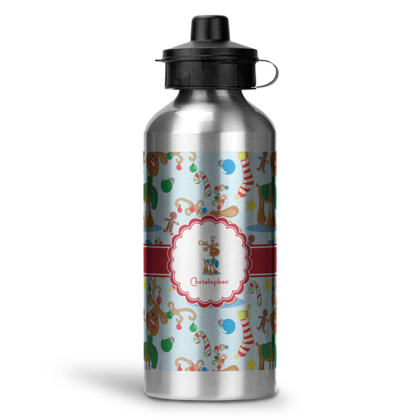 Custom Reindeer Water Bottles - 20 oz - Aluminum (Personalized)