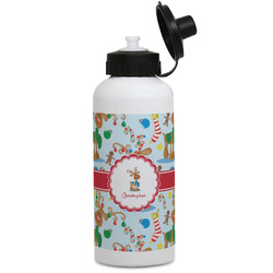 Reindeer Water Bottles - Aluminum - 20 oz - White (Personalized)
