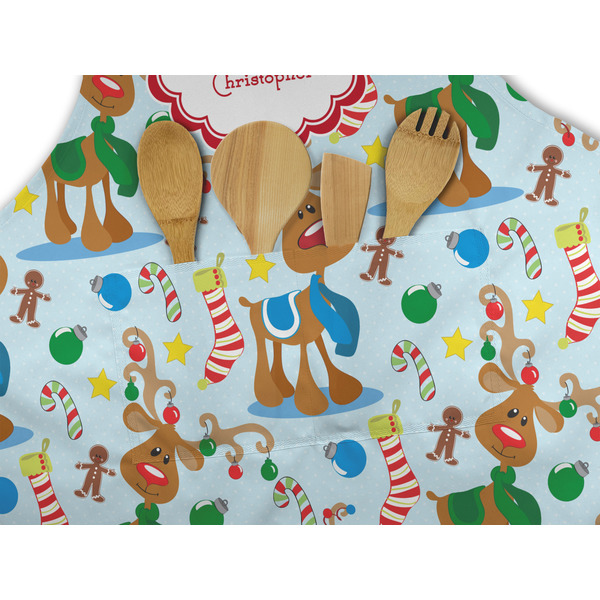 Reindeer Apron - Pocket Detail with Props