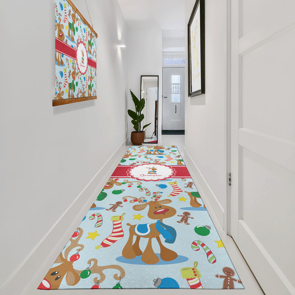 Reindeer Area Rug Sizes - In Context (vertical)