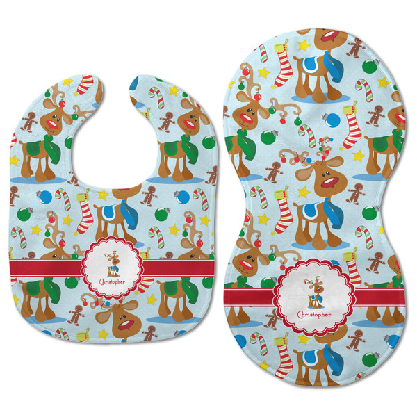 Reindeer Baby Bib & Burp Set - Approval (new bib & burp)