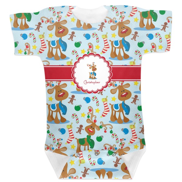 Custom Reindeer Baby Bodysuit 3-6 (Personalized)