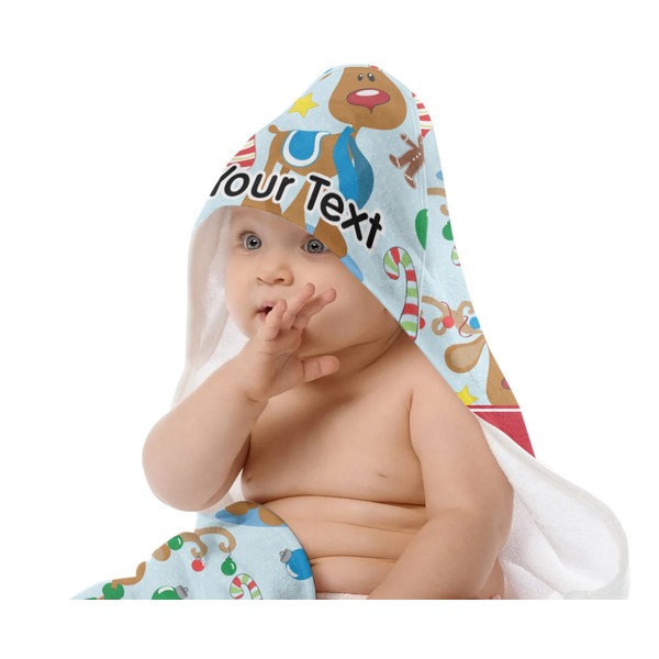 Reindeer Baby Hooded Towel on Child