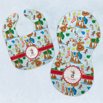 Reindeer Baby Bib & Burp Set w/ Name or Text
