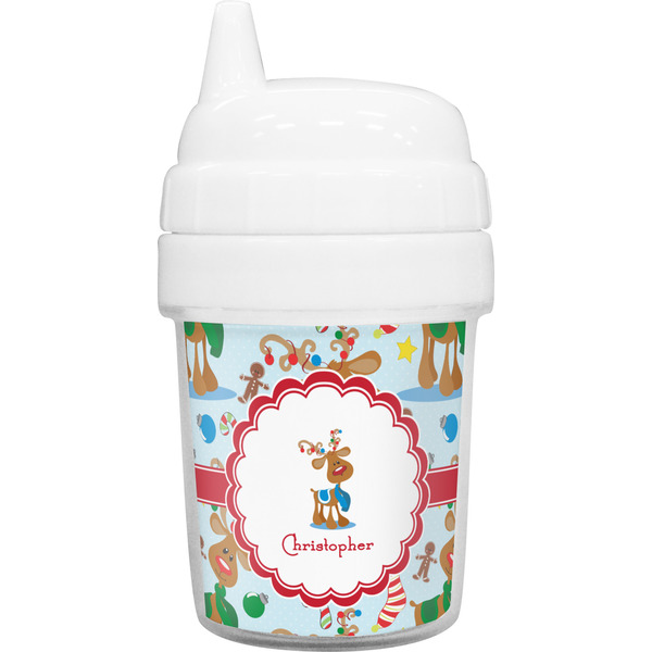 Custom Reindeer Baby Sippy Cup (Personalized)