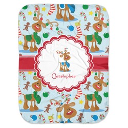 Reindeer Baby Swaddling Blanket (Personalized)