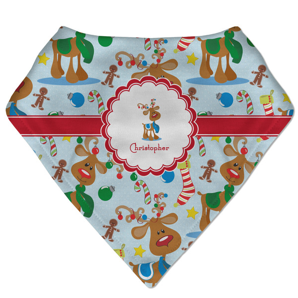 Custom Reindeer Bandana Bib (Personalized)