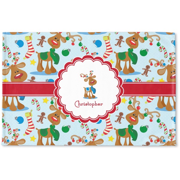 Custom Reindeer Woven Mat (Personalized)