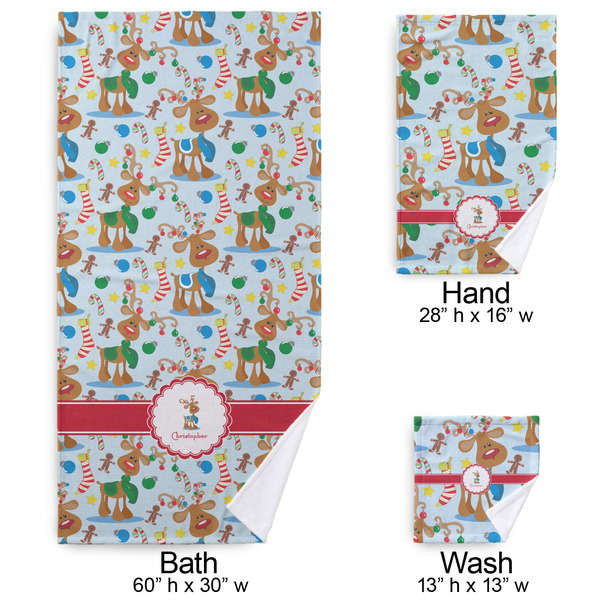 Reindeer Bath Towel Sets - 3-piece - Approval