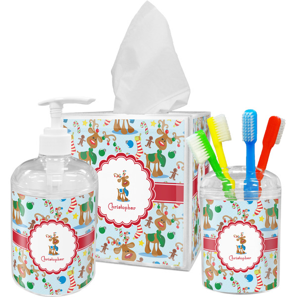 Reindeer Bathroom Accessories Set (Personalized)